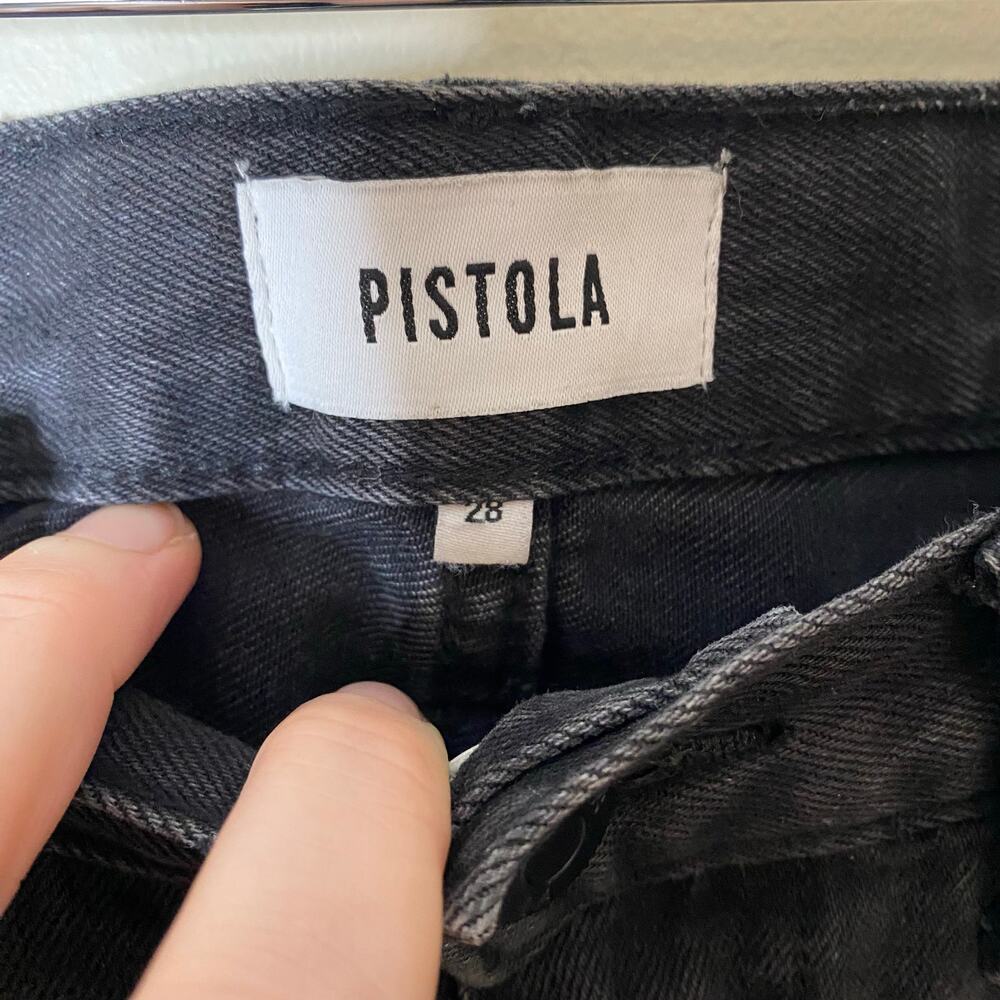 PISTOLA Alexa High Rise Slim Flare Jeans with Slit Dark Sky Size 28 - Picture 6 of 10